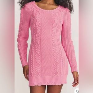 LOVESHACKFANCY Simmonette Mini Dress In Powder Blush SOLD OUT